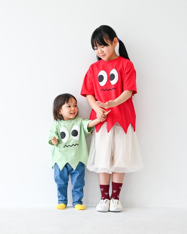 【ニコフラート】モンスター型Ｔシャツ / グリーン