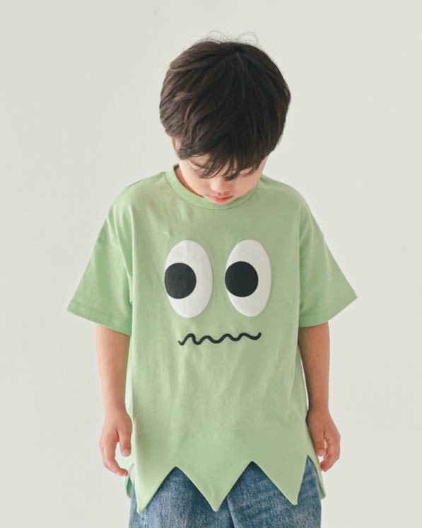 【ニコフラート】モンスター型Ｔシャツ / グリーン