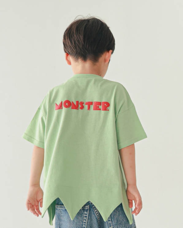 【ニコフラート】モンスター型Ｔシャツ / グリーン