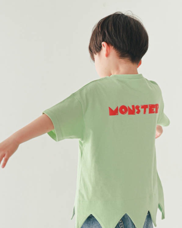【ニコフラート】モンスター型Ｔシャツ / グリーン