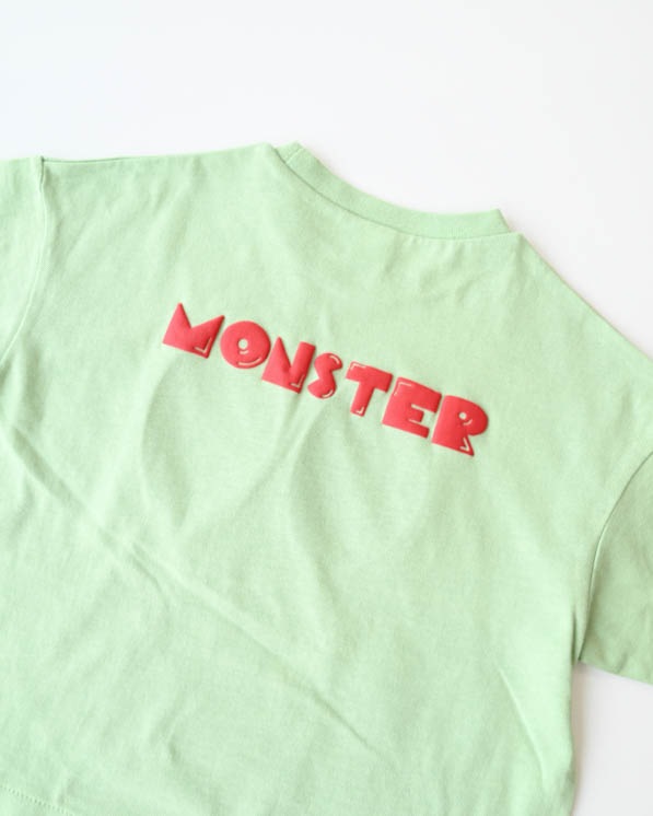 【ニコフラート】モンスター型Ｔシャツ / グリーン