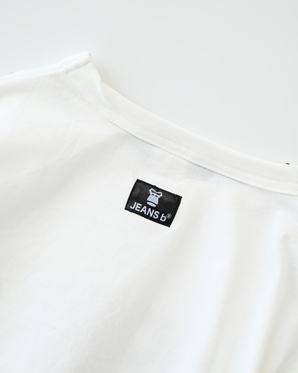 【ジーンズベー】URBAN レイヤードロングTシャツ / オフホワイト