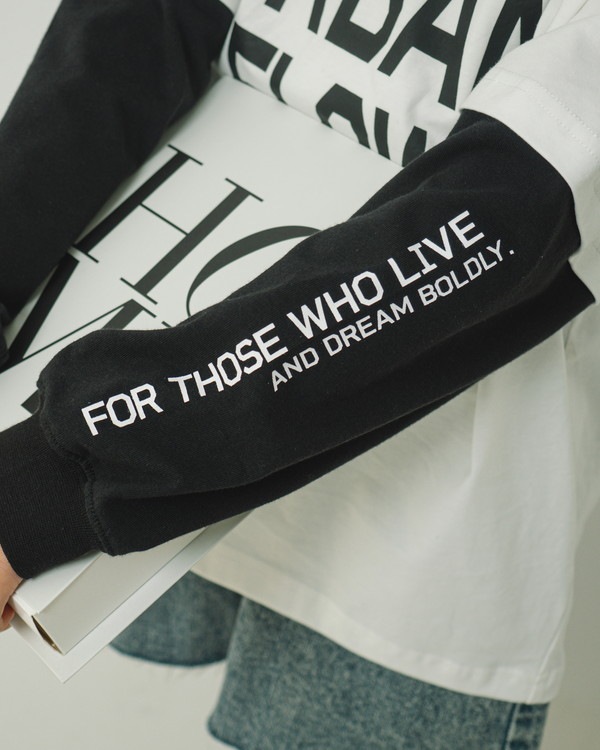 【ジーンズベー】URBAN レイヤードロングTシャツ / オフホワイト