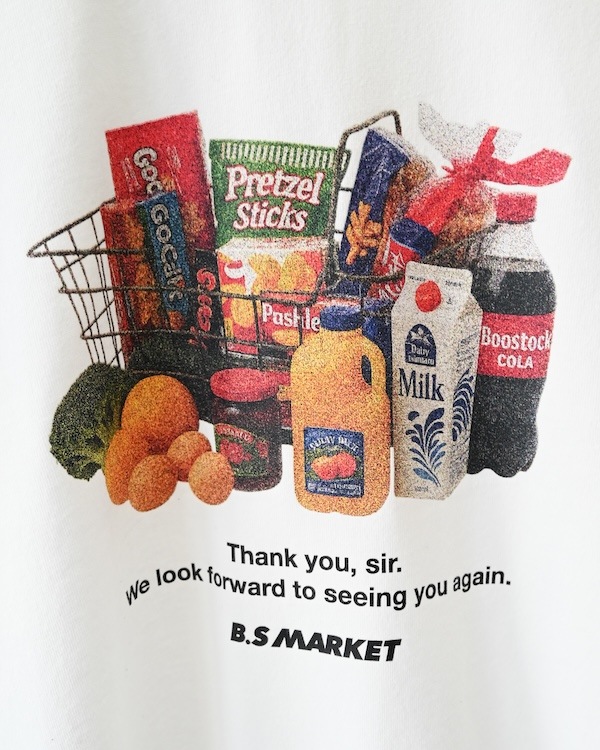 【ブーストック】B/S MARKET Tシャツ / ホワイト
