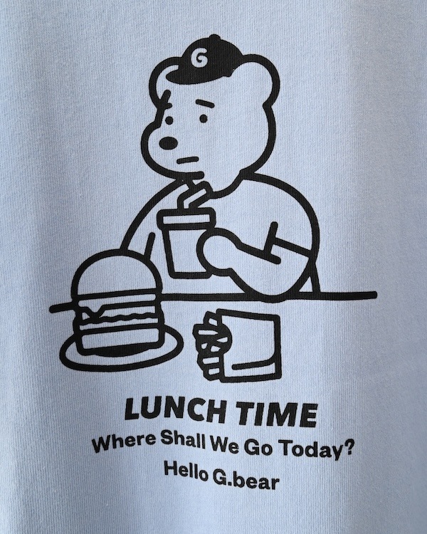 【ジェネレーター】LUNCH TIME Tシャツ / ホワイト