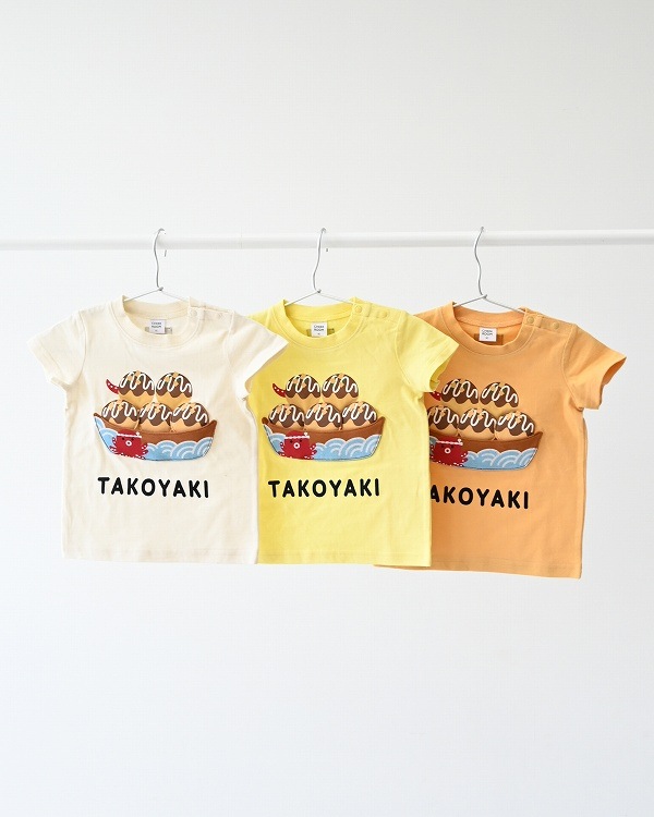 【チークルーム】たこ焼き Tシャツ / オレンジ  