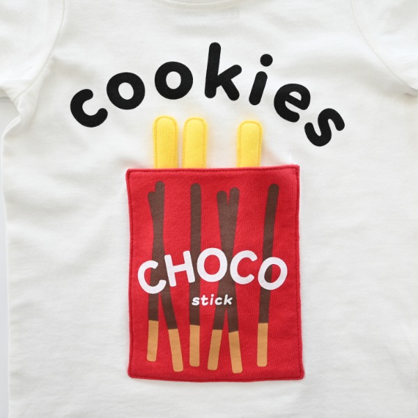 【25MS】チョコスティックTシャツ / レッド