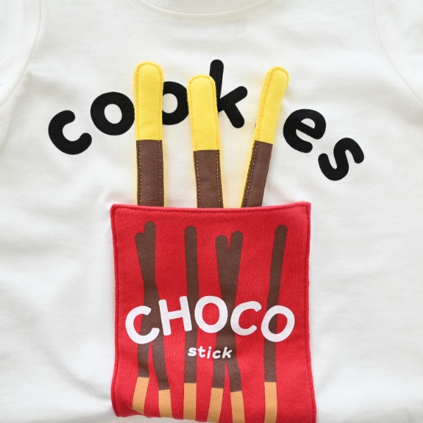 【25MS】チョコスティックTシャツ / レッド
