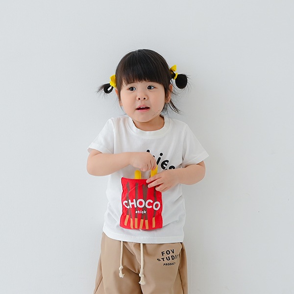 【25MS】チョコスティックTシャツ / レッド