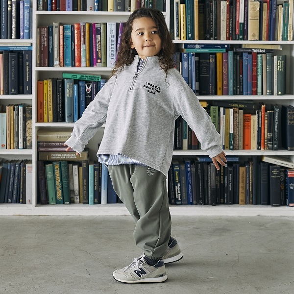 【25FW】ハーフジップトレーナー / 杢グレー