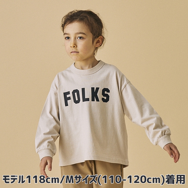 【25FW】FOLKS L/S Tシャツ / サンド