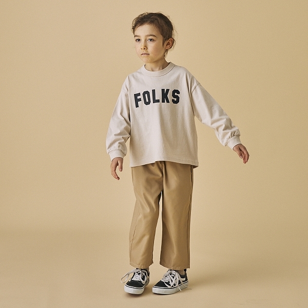 【25FW】FOLKS L/S Tシャツ / サンド
