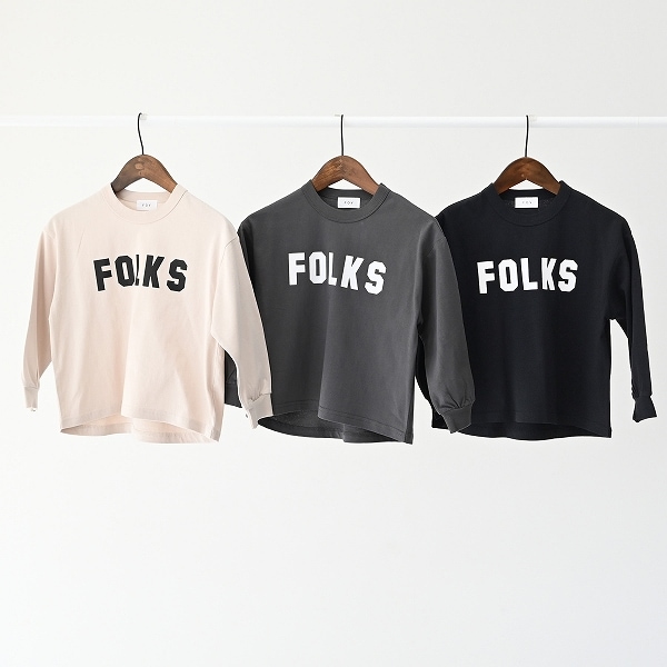【25FW】FOLKS L/S Tシャツ / サンド