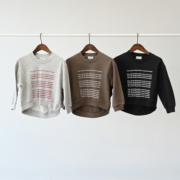 【25FW】LOGO プルオーバー / ブラック