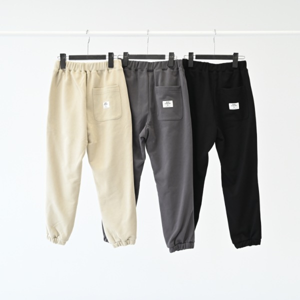 【25FW】スウェット ロングパンツ / チャコールグレー