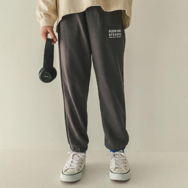 【25FW】スウェット ロングパンツ / チャコールグレー