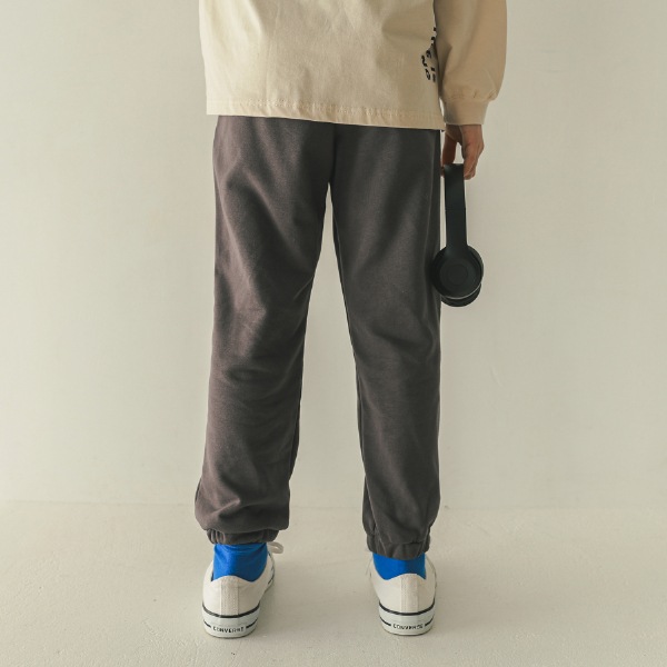 【25FW】スウェット ロングパンツ / チャコールグレー