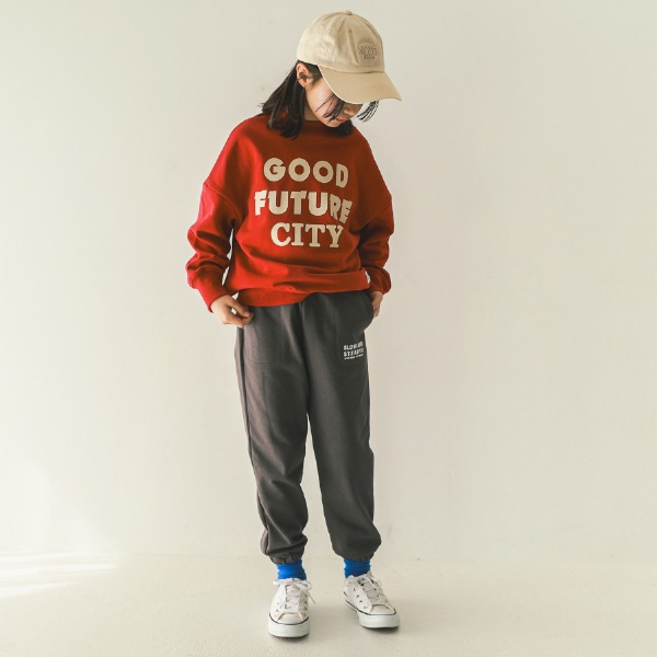 【25FW】スウェット ロングパンツ / チャコールグレー