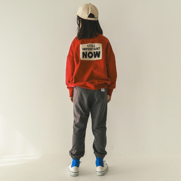 【25FW】スウェット ロングパンツ / チャコールグレー