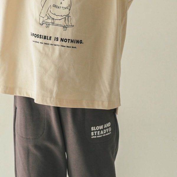 【25FW】スウェット ロングパンツ / チャコールグレー