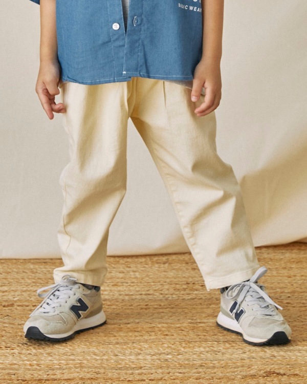 【定番】2タックテーパードパンツ