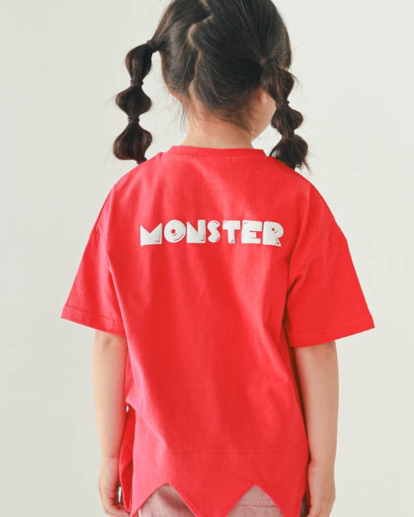 【ニコフラート】モンスター型Ｔシャツ / レッド