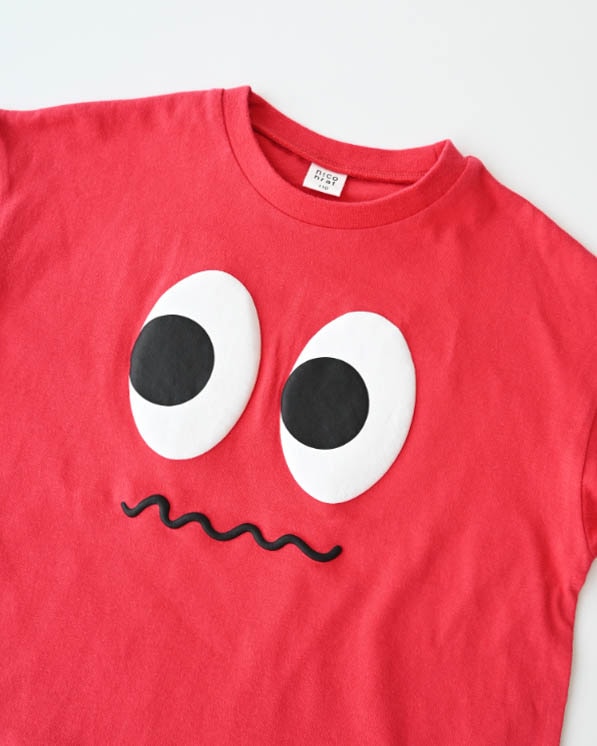 【ニコフラート】モンスター型Ｔシャツ / レッド