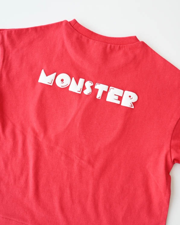 【ニコフラート】モンスター型Ｔシャツ / レッド