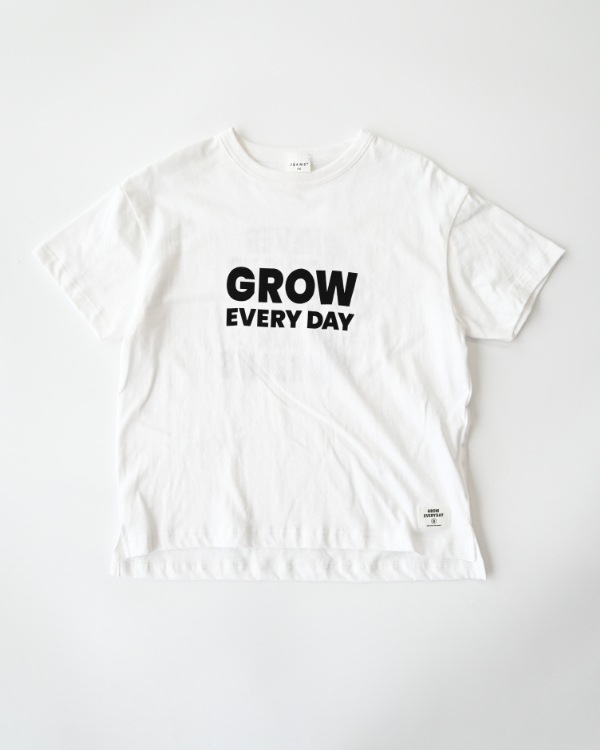 【ジーンズベー】GROW EVERY DAY Tシャツ / オフホワイト