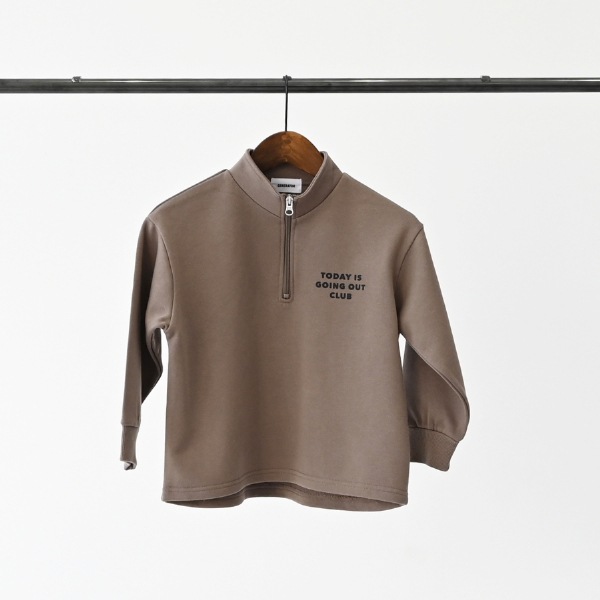 【25FW】ハーフジップトレーナー / アッシュグレー