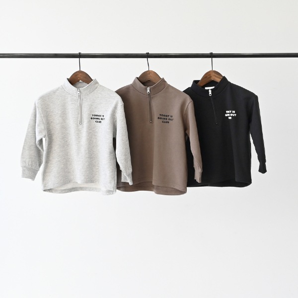 【25FW】ハーフジップトレーナー / アッシュグレー