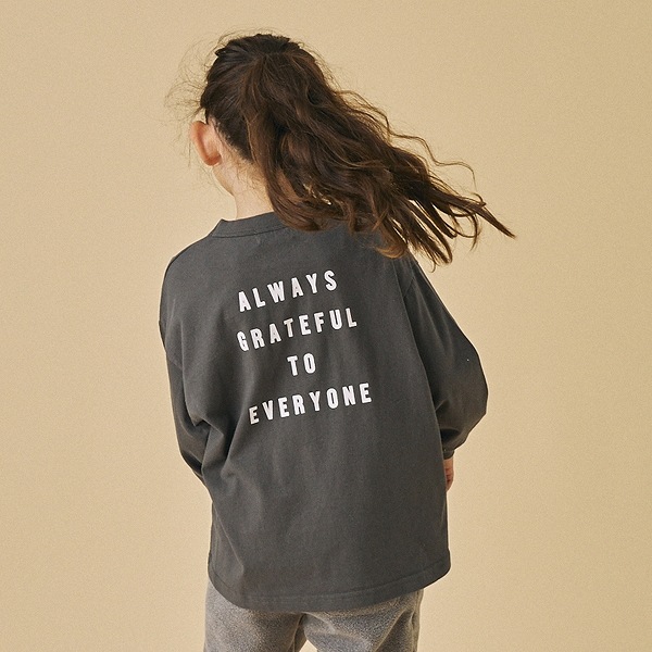 【25FW】FOLKS L/S Tシャツ / チャコールグレー