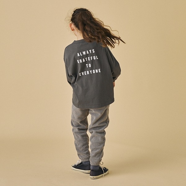 【25FW】FOLKS L/S Tシャツ / チャコールグレー
