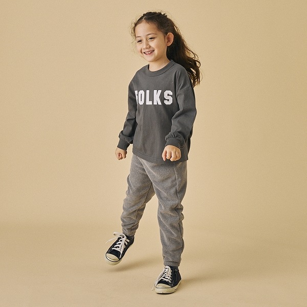 【25FW】FOLKS L/S Tシャツ / チャコールグレー