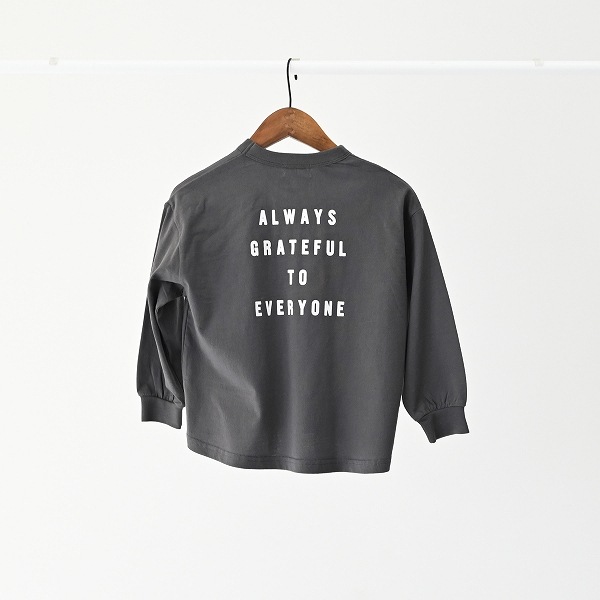 【25FW】FOLKS L/S Tシャツ / チャコールグレー