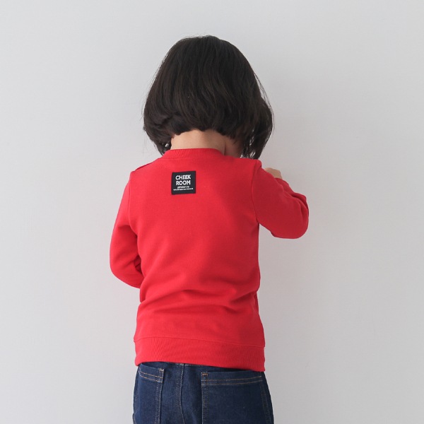 【25FW】しろくまの歯磨き　トレーナー / レッド