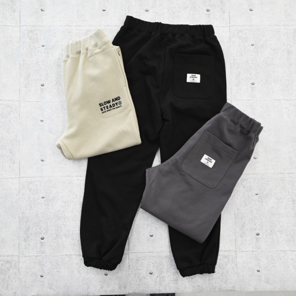 【25FW】スウェット ロングパンツ / ブラック