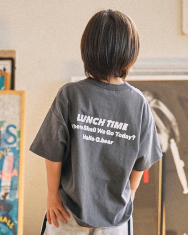 【ジェネレーター】LUNCH TIME Tシャツ / チャコールグレー