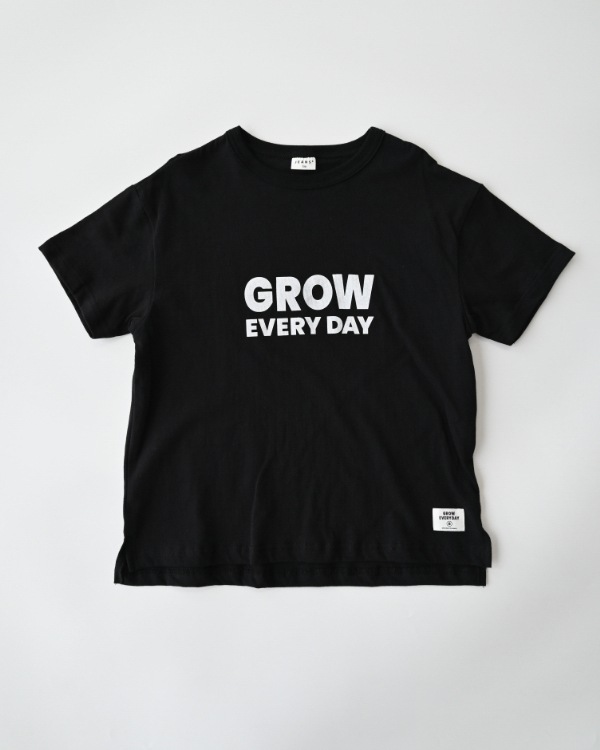 【ジーンズベー】GROW EVERY DAY Tシャツ / ブラック