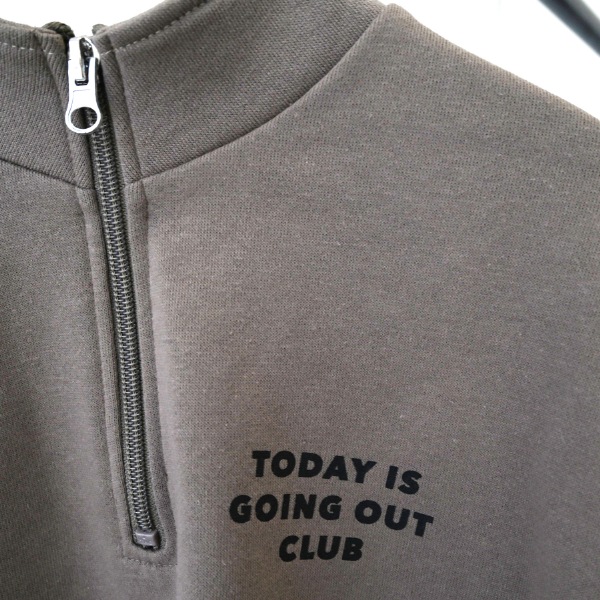 【25FW】ハーフジップトレーナー / ブラック