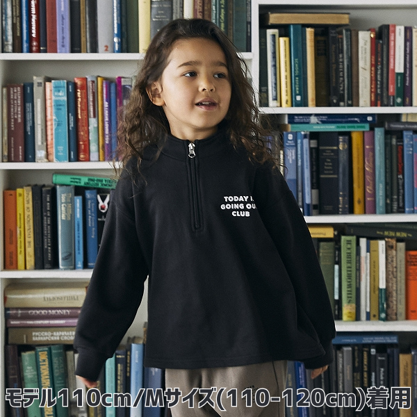 【25FW】ハーフジップトレーナー / ブラック