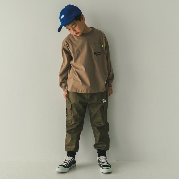 【25FW】カーゴツイル ロングパンツ / カーキ