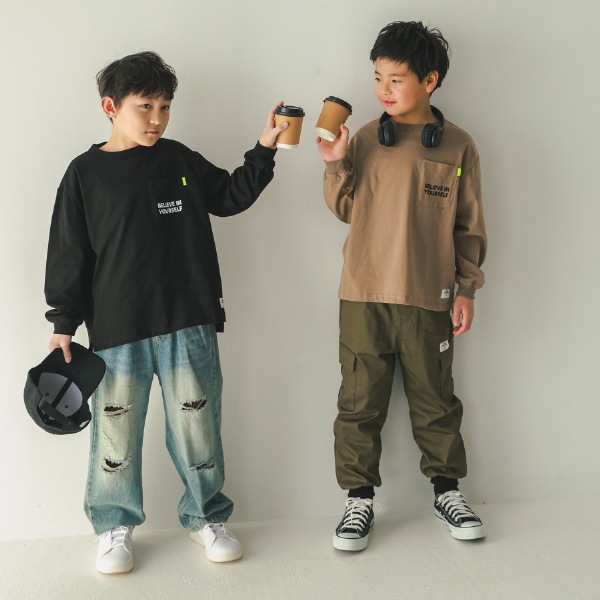 【25FW】カーゴツイル ロングパンツ / カーキ