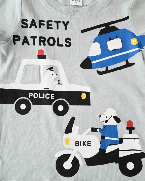 【チークルーム】パトロールＴシャツ / サックス