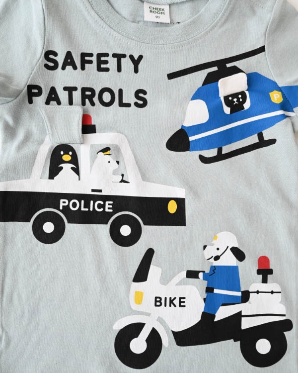 【チークルーム】パトロールＴシャツ / サックス