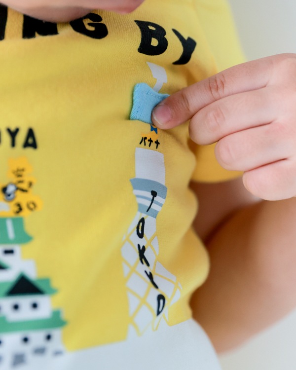 【チークルーム】ご当地新幹線 Tシャツ / イエロー