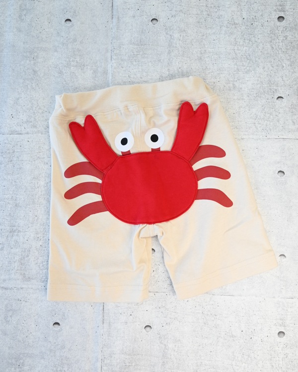 【チークルーム】かに ハーフパンツ / アイボリー