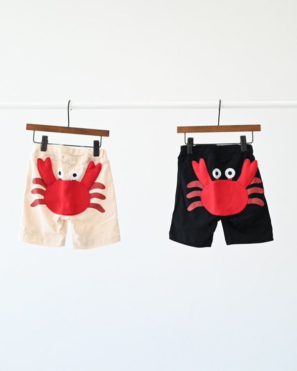 【チークルーム】かに ハーフパンツ / アイボリー