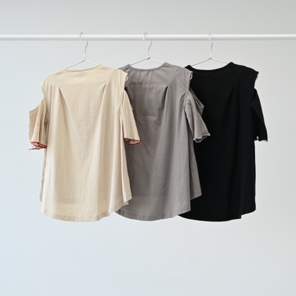 25SS】ATELIERオフショルダーTシャツ / アイボリー | セール品