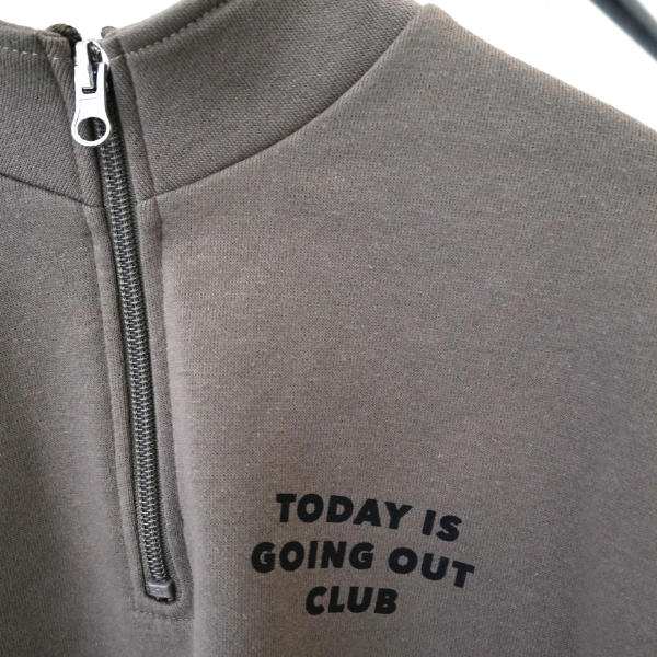 【25FW】ハーフジップトレーナー / 杢グレー